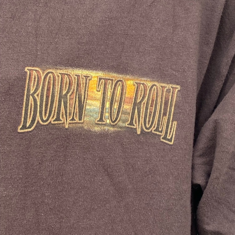 Newport Blue Brown T-Shirt “Born to Roll’ - Picture 5 of 8